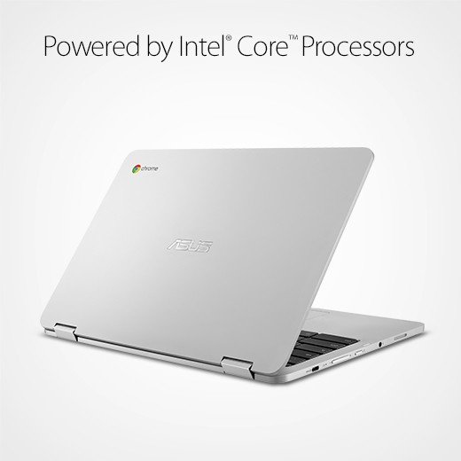 Image of ASUS Chromebook showcasing Intel Core Processors